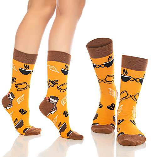 Fun Crew Socks for Men and Women – Colorful Cotton Novelty 6-Pack Bambooven