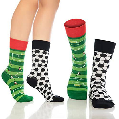 Fun Crew Socks for Men and Women – Colorful Cotton Novelty 6-Pack Bambooven