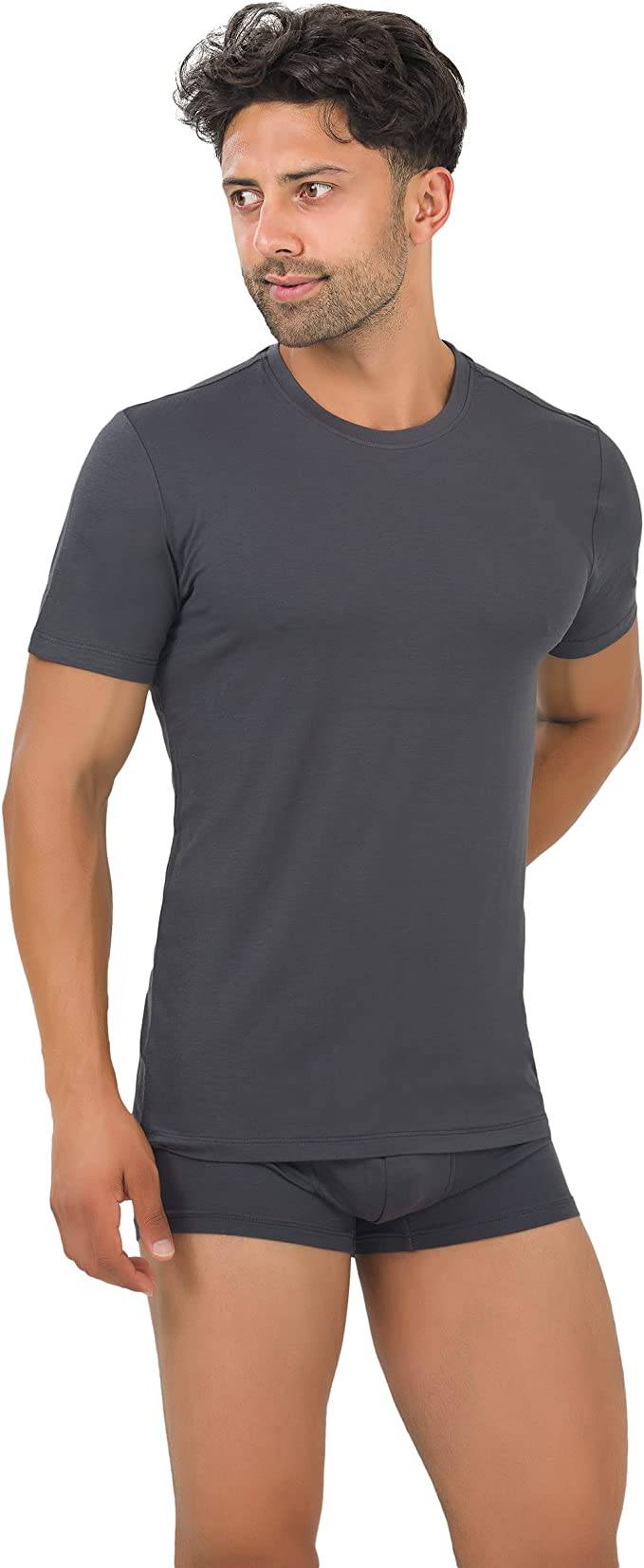 Men’s Bamboo Crew Neck Undershirts 3-Pack Bambooven