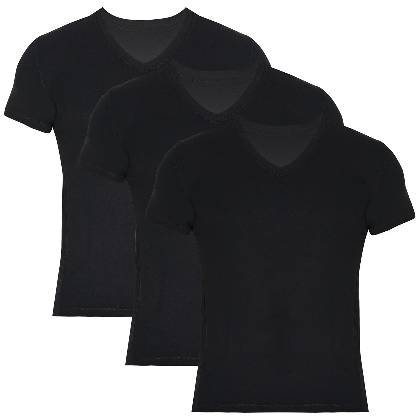 Men’s Bamboo V-Neck Undershirts 3-Pack Bambooven