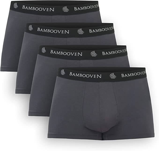 Men’s Bamboo Trunks with Pouch 4-Pack Bambooven