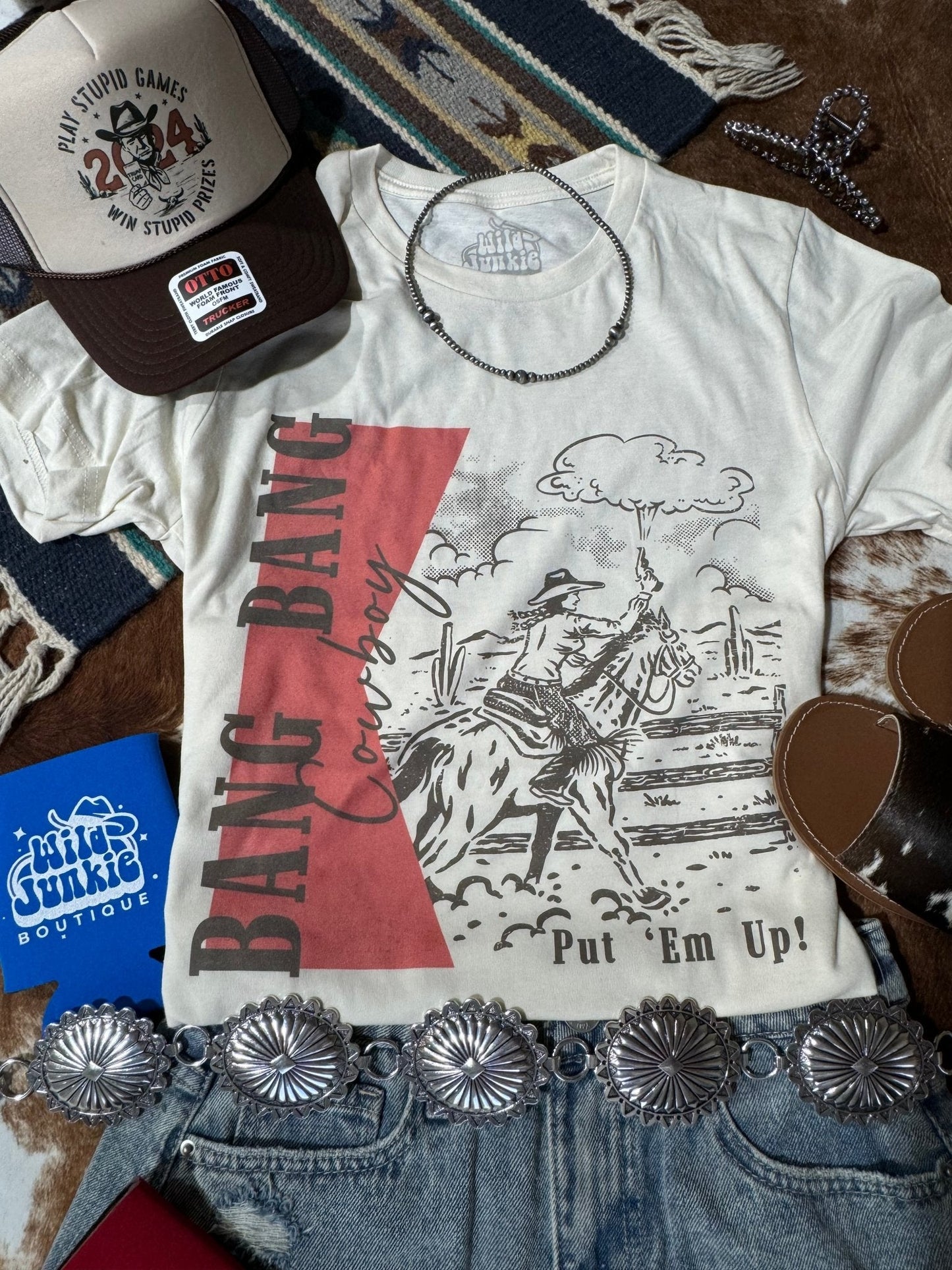 Bang Bang Cowboy Graphic Tee Wild Junkie