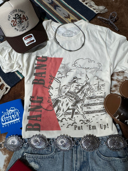Bang Bang Cowboy Graphic Tee Wild Junkie