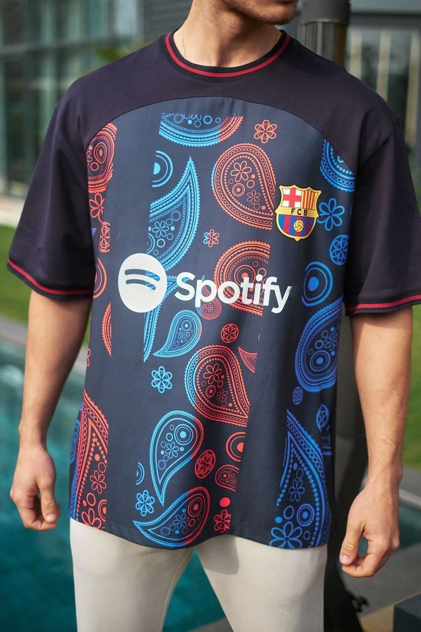 Barcelona Logo Oversized T-Shirt Withinblack
