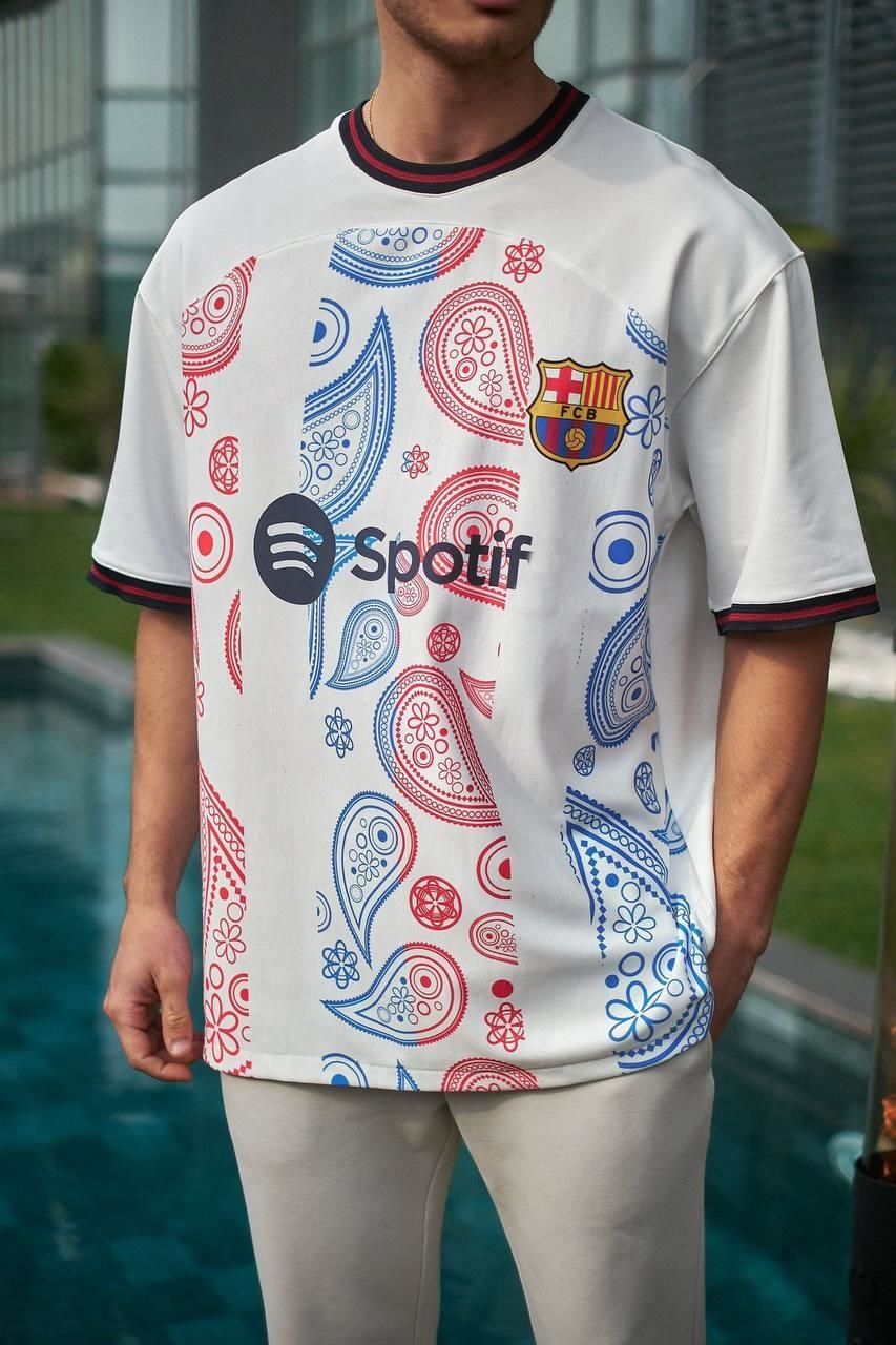 Barcelona Logo Oversized T-Shirt Withinblack
