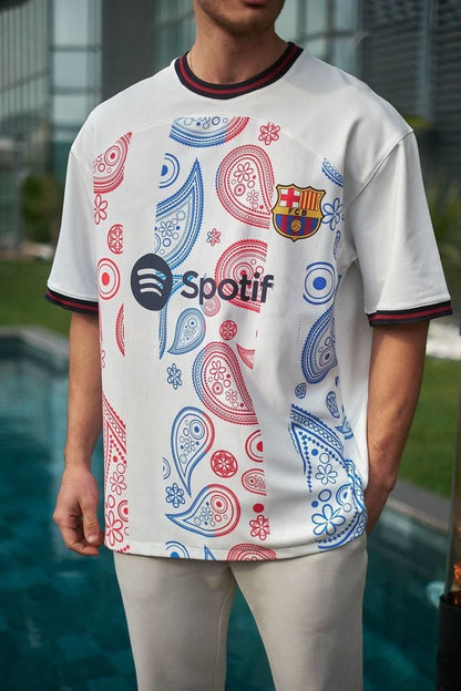 Barcelona Logo Oversized T-Shirt Withinblack