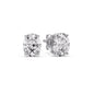 Stud Earring Basket Oval Shaped Fascinating Diamonds