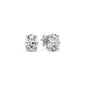 Stud Earring Basket Oval Shaped Fascinating Diamonds