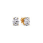 Stud Earring Basket Oval Shaped Fascinating Diamonds