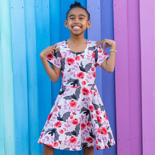 Bats Super Twirler Dress with Pockets Princess Awesome & Boy Wonder