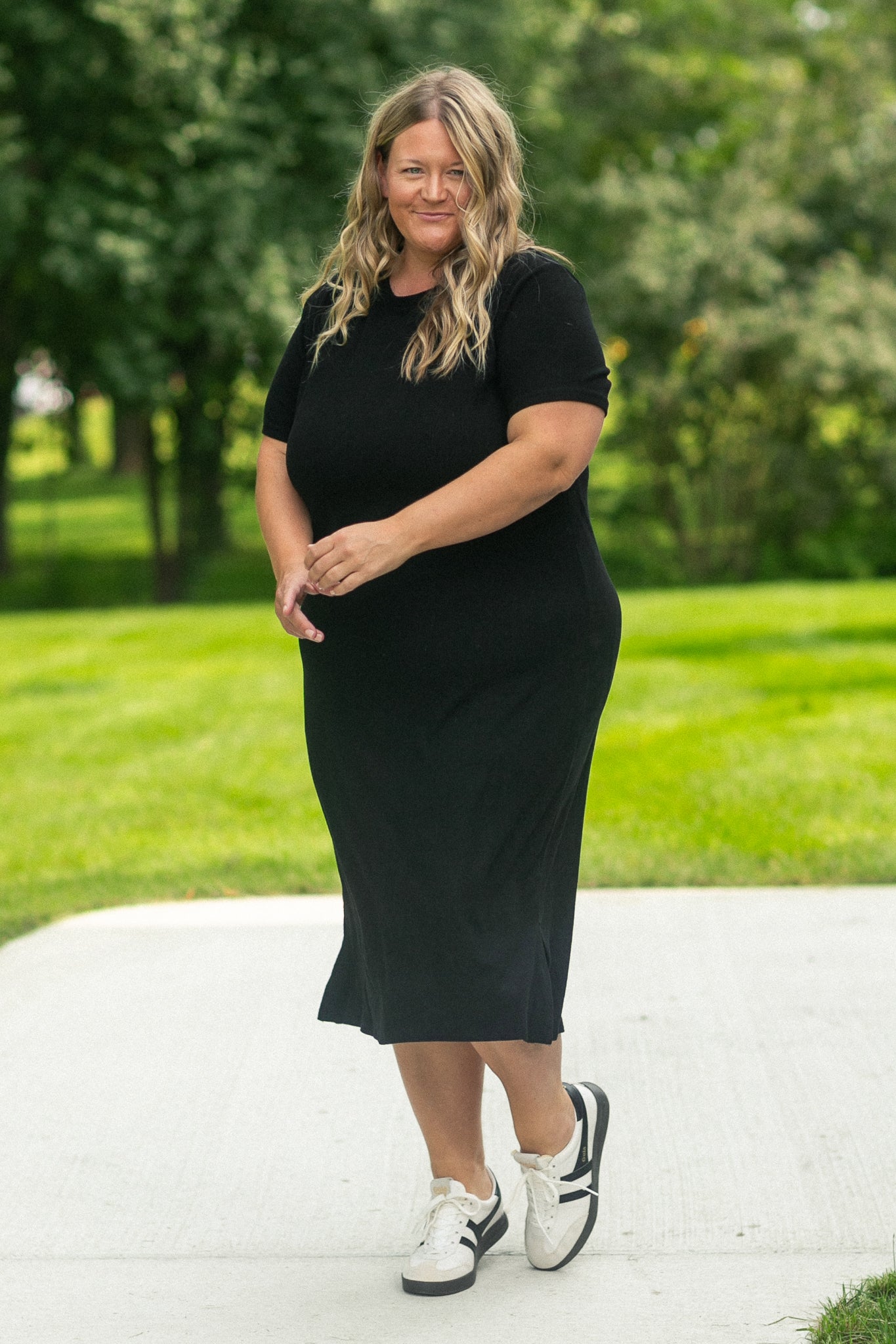 Baylor Ultra Soft Ribbed T-Shirt Dress