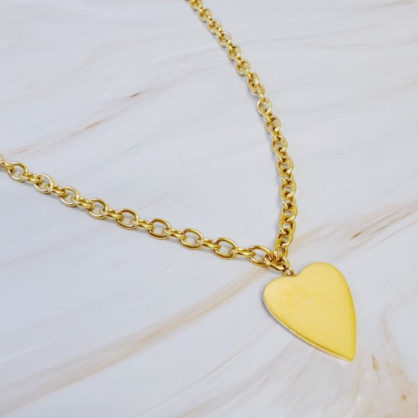Lovely Big Heart Chain Necklace Shop Style & More | Fresh Looks, Everyday Deals & Free Shipping