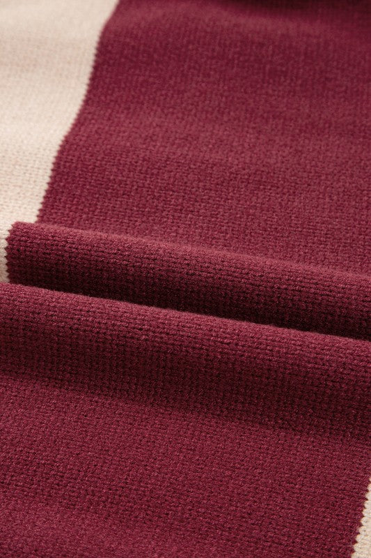 Checker Colorblock Knitted Drop Shoulder Sweater Shop Style & More | Fresh Looks, Everyday Deals & Free Shipping