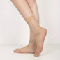 A Pair of Mid-calf Socks with Small Mesh and Rhinestone Decoration NovaCart