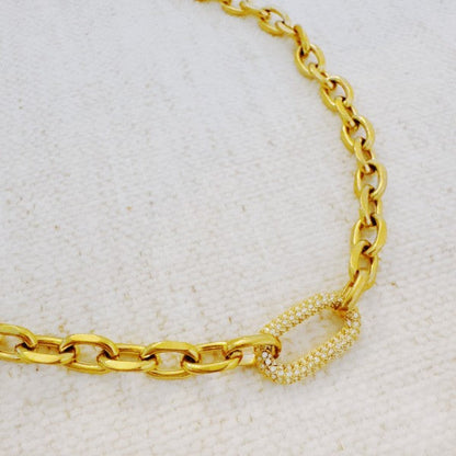 Pave Lock Chain Necklace Shop Style & More | Fresh Looks, Everyday Deals & Free Shipping