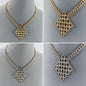 Gold or Silver Finish Diamond Shape Laser cut Pend Shop Style & More | Fresh Looks, Everyday Deals & Free Shipping