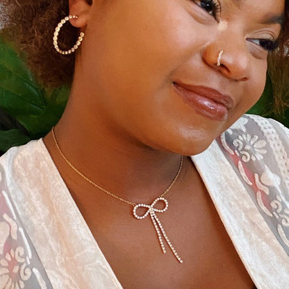 Adorable Shine Bow Necklace Shop Style & More | Fresh Looks, Everyday Deals & Free Shipping