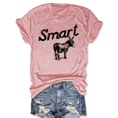 Women's Round Neck Short Sleeve T-Shirt - Casual Summer Top FitiqueFit