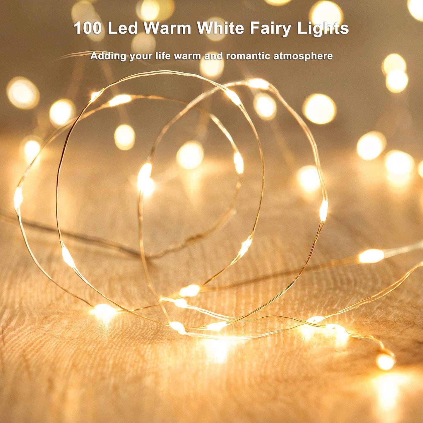 LED Fairy Lights Battery Box Copper Wire String 78.74/196.85/393.7inch Holiday Outdoor Lighting Christmas Tree Wedding Party Decoration NovaCart