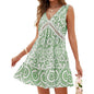 Boho V-Neck Sleeveless Summer Beach Dress FitiqueFit