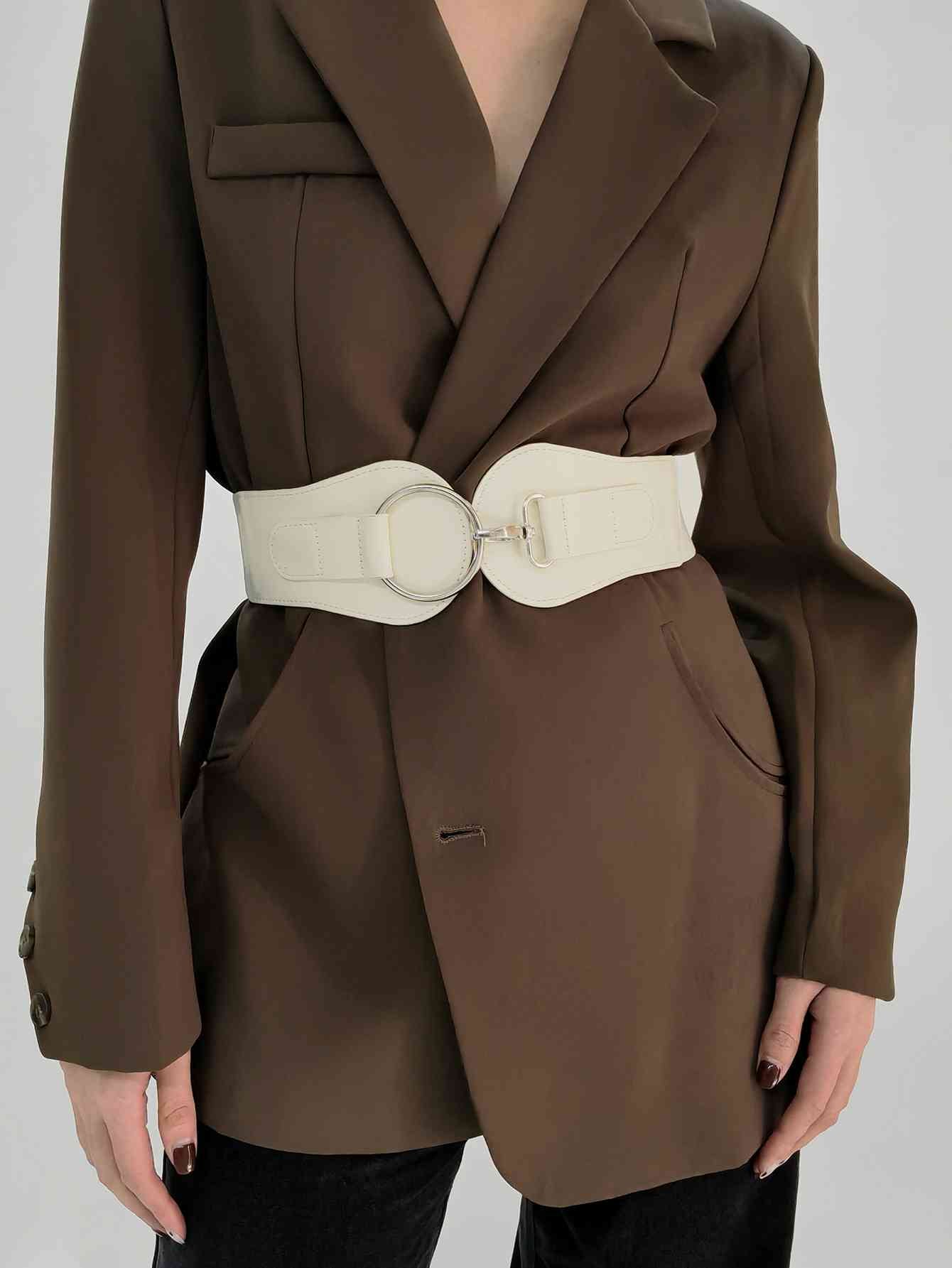 Elegant Fashion PU Elastic Wide Belt – Adjustable Comfort Fit See size chart under “more details” The Fashion Celestial