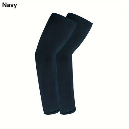 2pcs Arm Sleeves - Warm, Cooling, Sports Sleeve Hand Covers for Running, Fishing, Cycling | Durable Textile Material, Black with Colorful Patterns, Hand Washable, Sports Armwear | Patterned Sleeve | Woven Texture NovaCart
