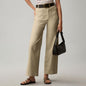 Plus Size High Waisted Slimming Solid Color Suit Pants FitiqueFit