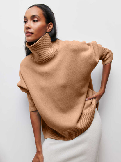 Winter Turtleneck Sweater Ins Solid Color Long Sleeve Pullover Top Women's Clothing Grayceful LLC