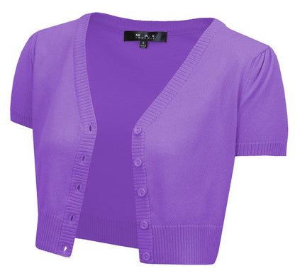 Cropped Bolero Knit Sweater Cardigan Short Sleeve Shop Style & More | Fresh Looks, Everyday Deals & Free Shipping