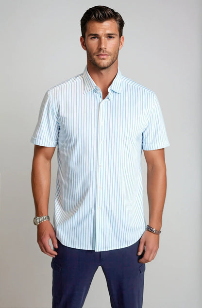 Corsica Stripe Short Sleeve Tech Shirt Buki