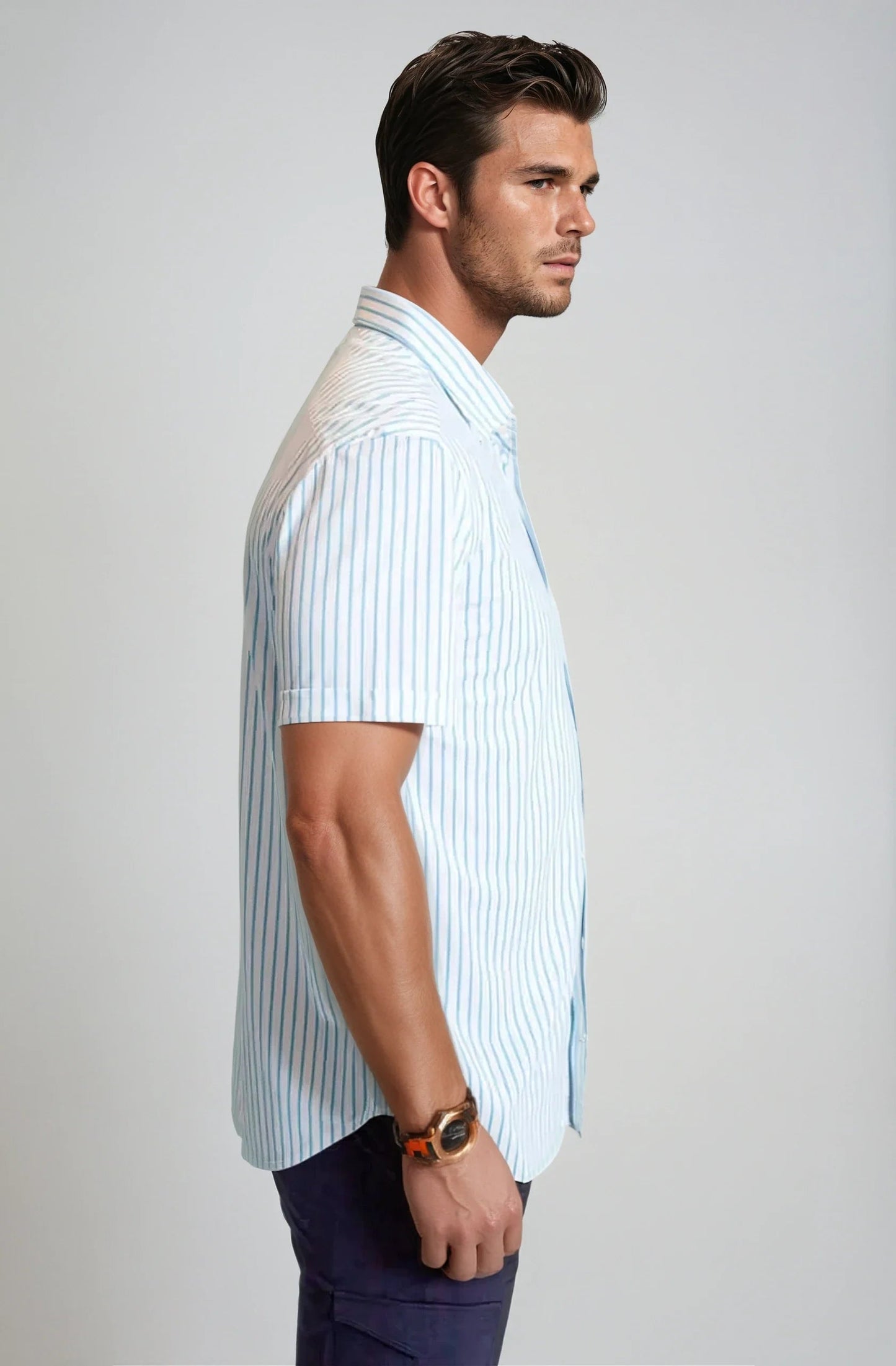 Corsica Stripe Short Sleeve Tech Shirt Buki
