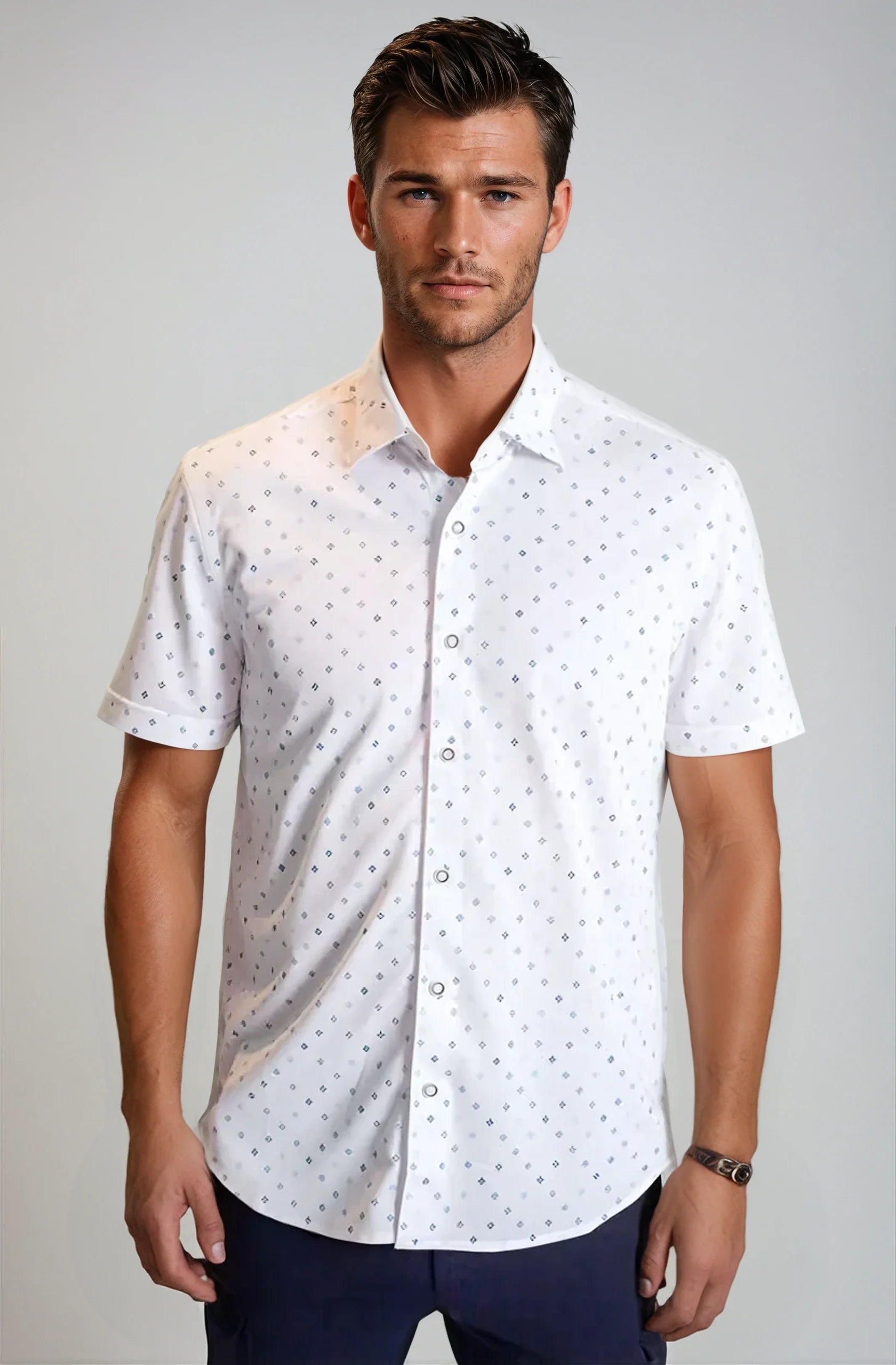 Newport Ditsy Short Sleeve Tech Shirt Buki