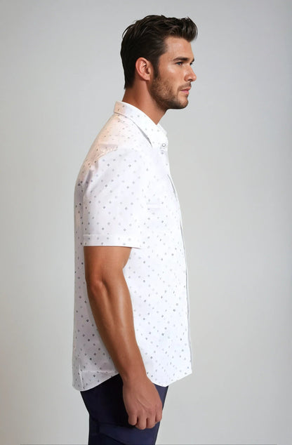 Newport Ditsy Short Sleeve Tech Shirt Buki
