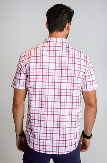 Carnaby Plaid Short Sleeve Tech Shirt Buki