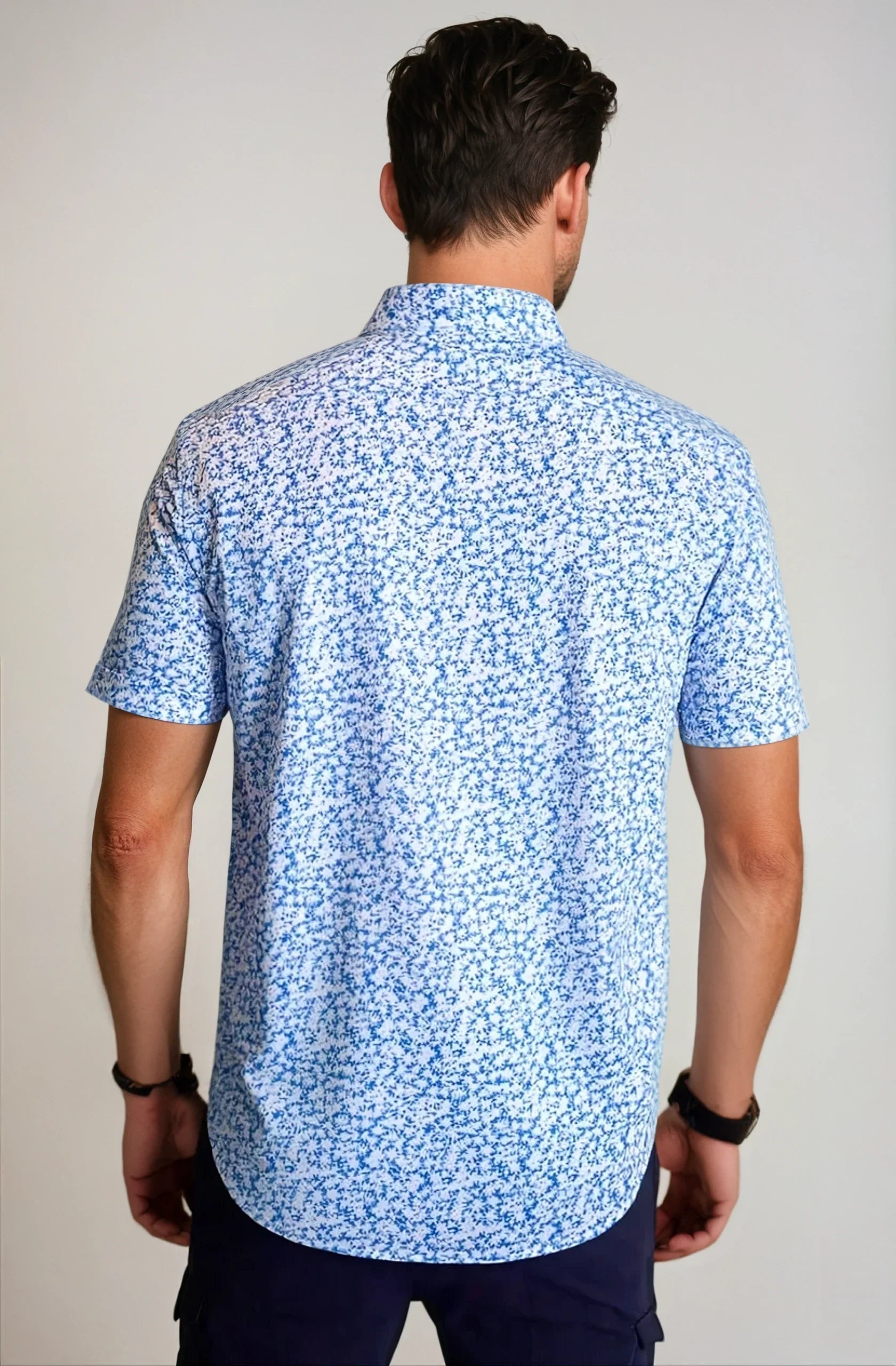Five-O Floral Short Sleeve Tech Shirt Buki