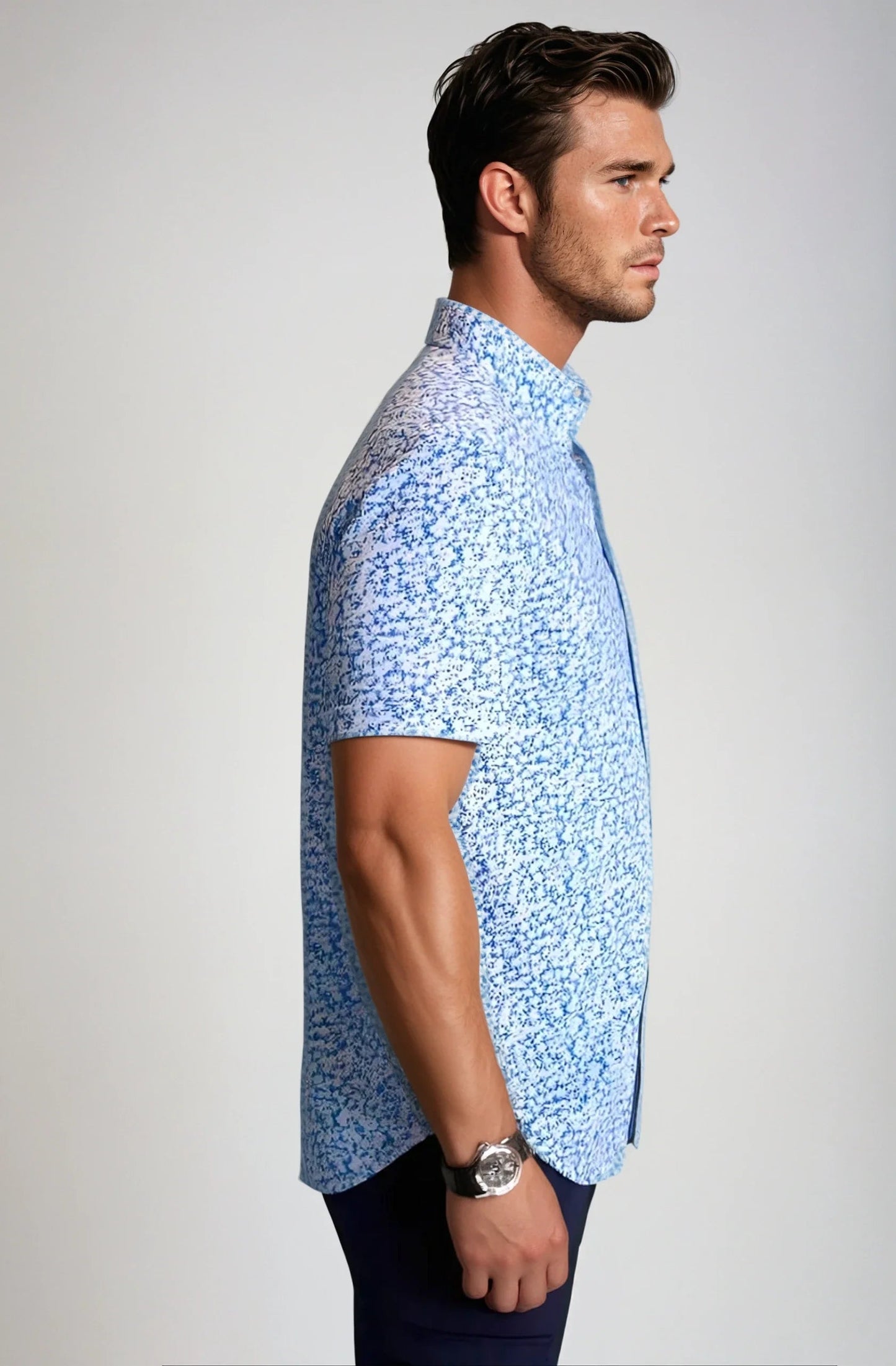 Five-O Floral Short Sleeve Tech Shirt Buki