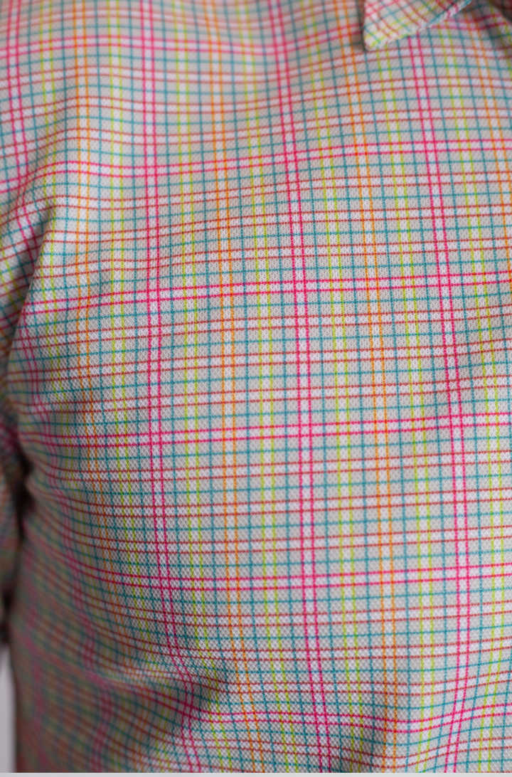 Spectrum Check Short Sleeve Tech Shirt Buki