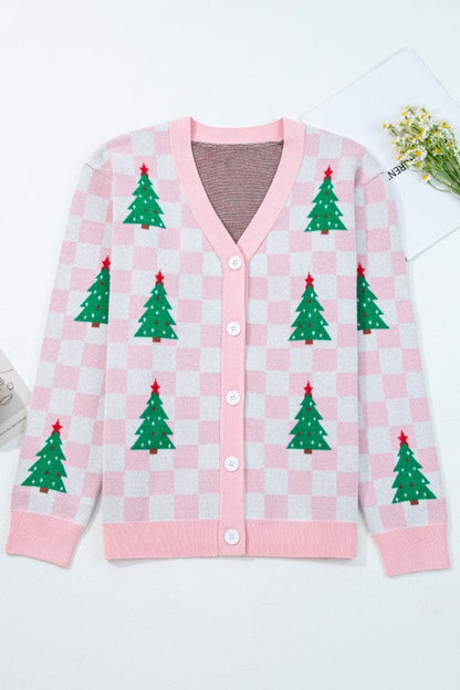 Ella Tree Pattern Cardigan Sweater Shop Style & More | Fresh Looks, Everyday Deals & Free Shipping