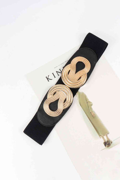Twisted Trends Alloy Buckle Wide Belt – Stylish Adjustable Fit See size chart under “more details” The Fashion Celestial