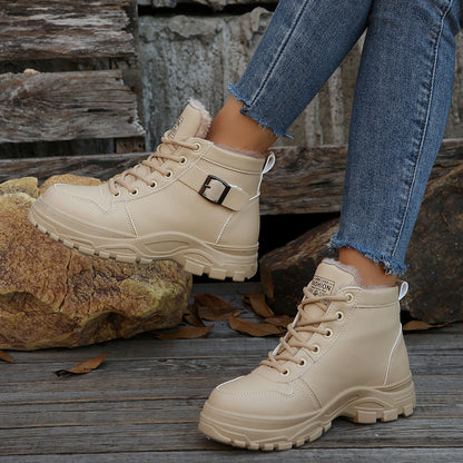 Women’s Mid-Calf Fleece-Lined Winter Boots FitiqueFit