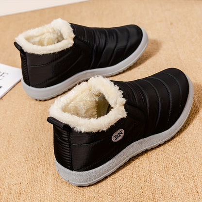 Women'S Winter Snow Boots, Warm And Plush, Short Boots, Shoes, Thickened, Flat-Soled Footwear. NovaCart