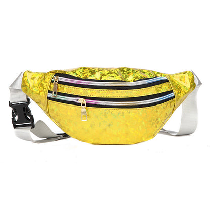 Double Pocket Holographic Fanny Pack See size chart under “more details” The Fashion Celestial