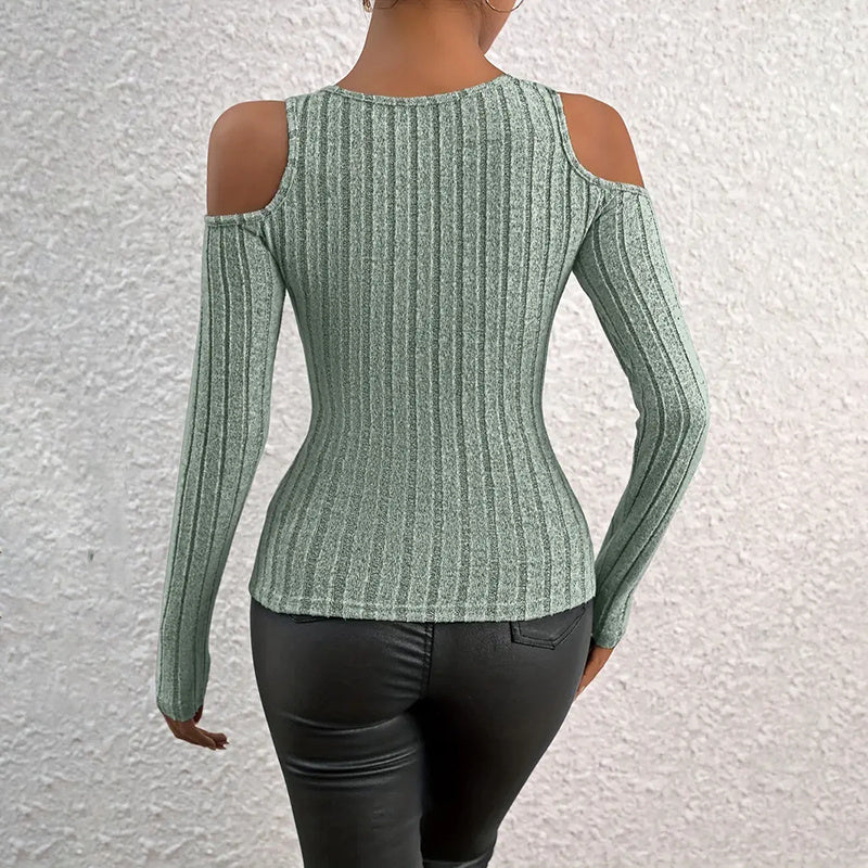 Women's Ribbed Long Sleeve Top FitiqueFit