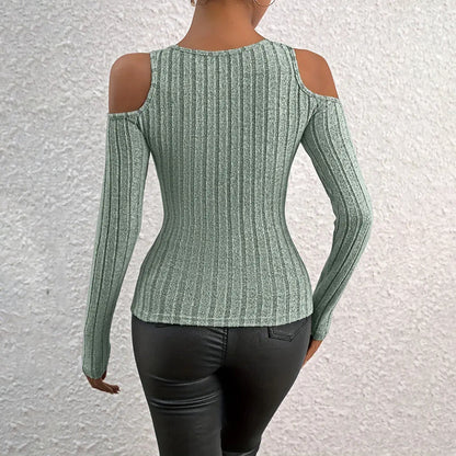 Women's Ribbed Long Sleeve Top FitiqueFit