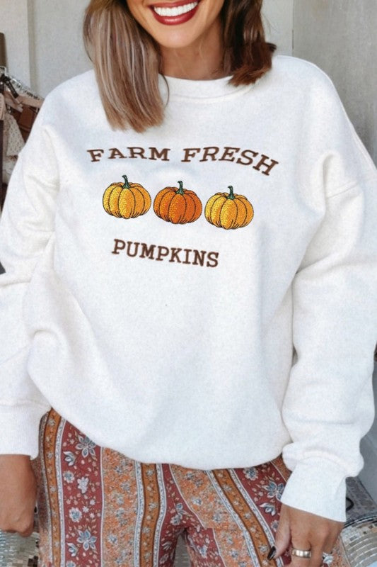 FARM FRESH PUMPKINS Thanksgiving Sweater Shop Style & More | Fresh Looks, Everyday Deals & Free Shipping