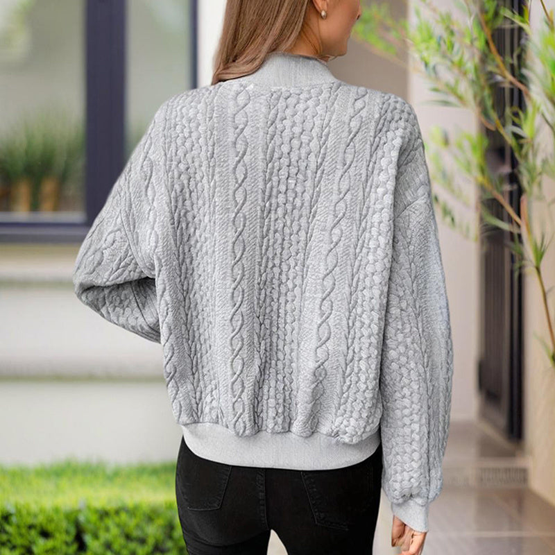 Ribbed Button-Up Knit Shacket FitiqueFit
