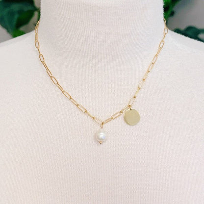 Pearl And Disc Chain Necklace Shop Style & More | Fresh Looks, Everyday Deals & Free Shipping