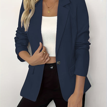 Long-Sleeve Single-Button Jacket – 4 Colors, S–3XL FitiqueFit