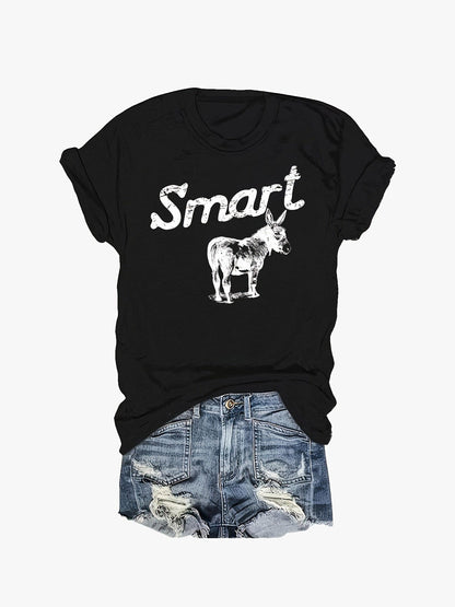 Women's Round Neck Short Sleeve T-Shirt - Casual Summer Top FitiqueFit