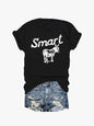 Women's Round Neck Short Sleeve T-Shirt - Casual Summer Top FitiqueFit